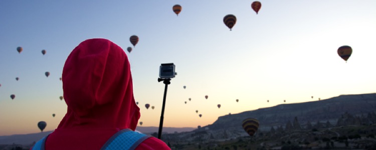 Titelbild Heißluftballons über Kappadokien, Türkei