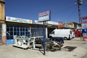 In dem Viertel in Konya reihen sich Werkstatt an Werkstatt