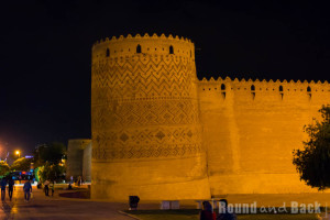 Shiraz, Zand-Zitadelle bei Nacht