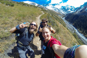 Selbstportrait vom Start der Wanderung